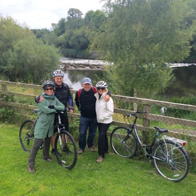 family on kilkenny cycling tour