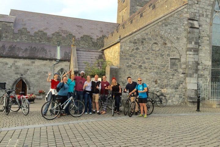people on kilkenny cylcing tour