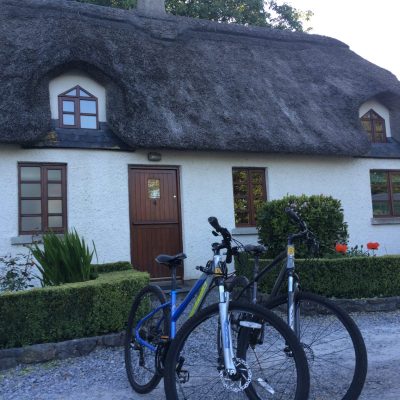 Bikes outside historic House