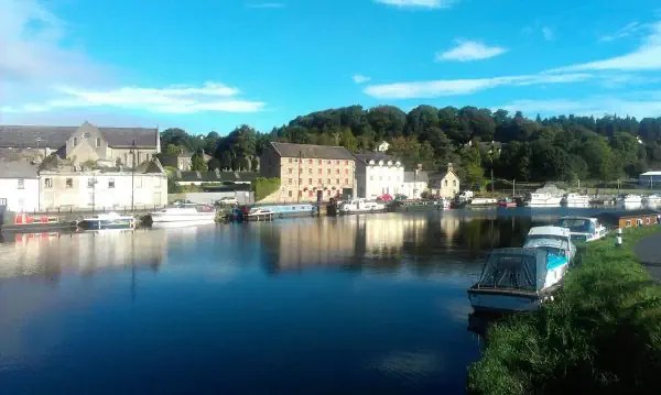 The view from Graiguenamanagh bridge, photo by Hywel Williams